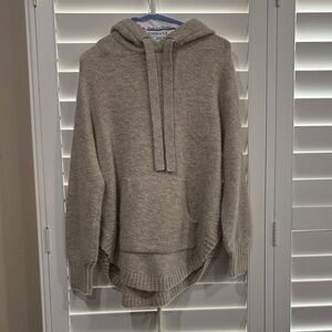 Madewell Light Gray Hooded Sweater